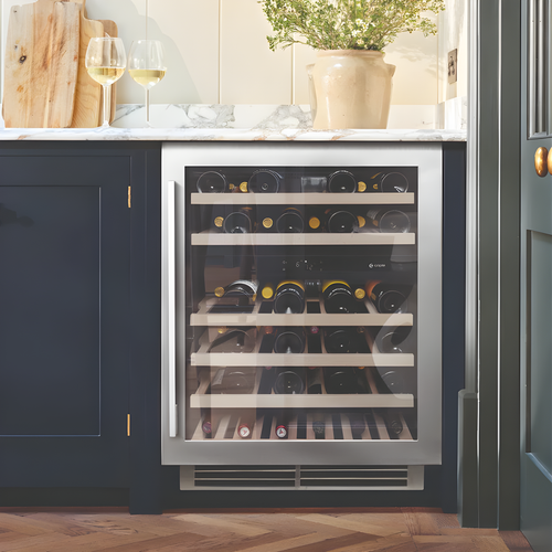 Caple WI6135 - Stainless Steel Built-In Wine Cooler - 46 Bottles Dual Zone