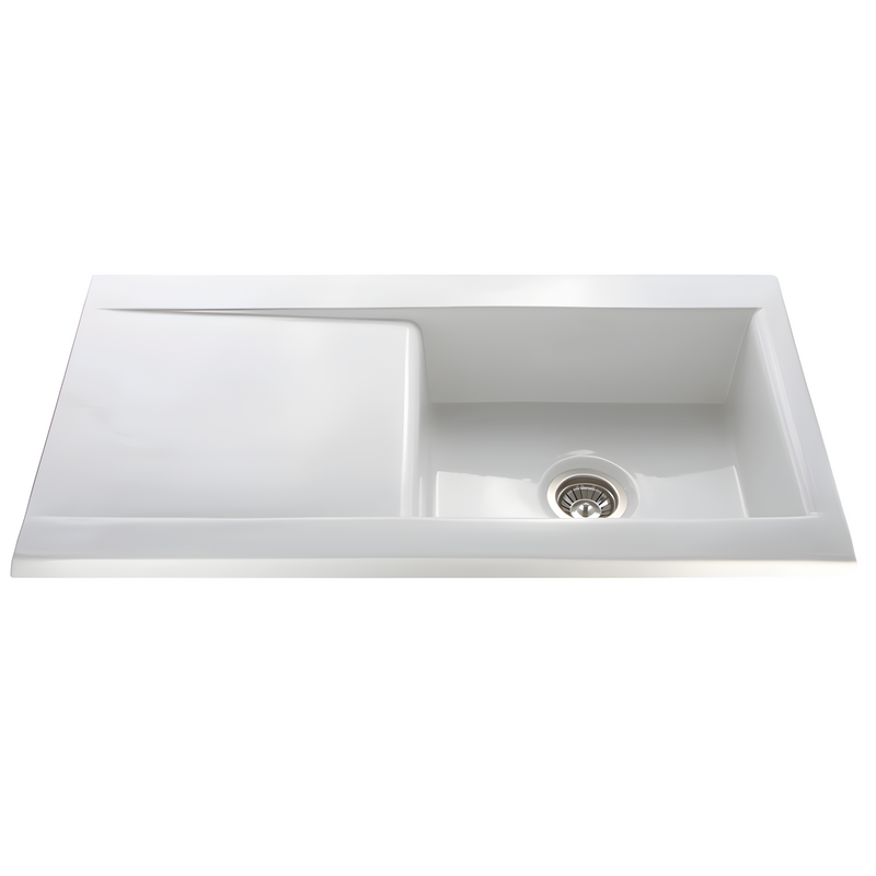 CDA KC73WH - White Sink