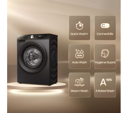 Hisense WF3S9043BB3 - Black 9KG Washing Machine - 1400 RPM - A energy