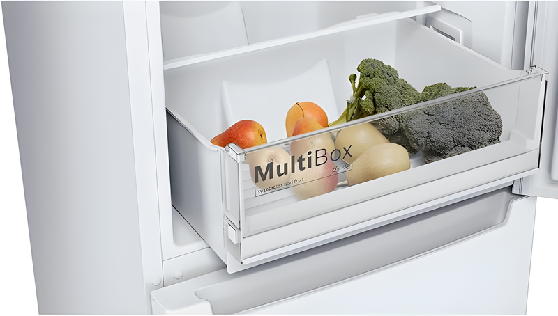 Bosch KGN33NWEBG - White Freestanding 60/40 Frost Free Fridge Freezer - E energy