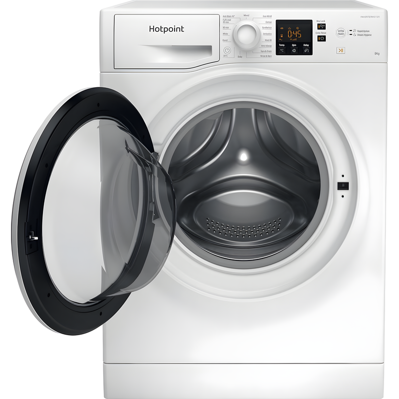 Hotpoint NSWF 846 W UK - White Freestanding 8KG Washing Machine - 1400 RPM - A energy