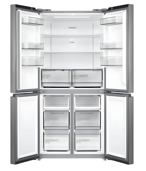 Midea MDRF632FIE46 - Stainless steel Side By Side Frost Free Fridge Freezer - E energy