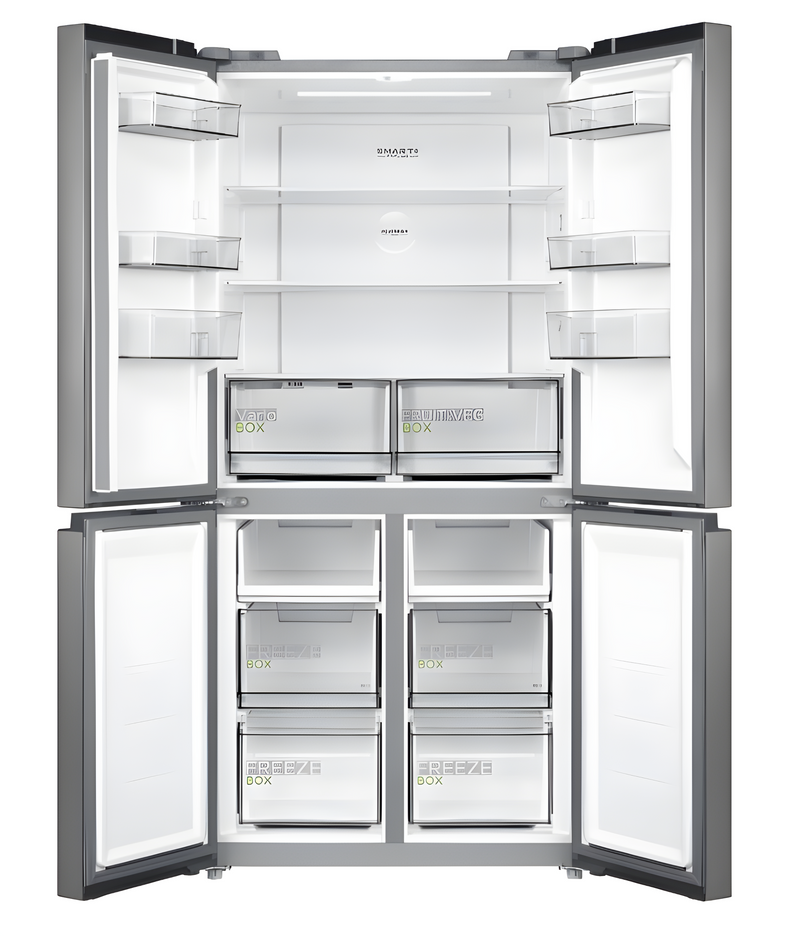 Midea MDRF632FIE46 - Stainless steel Side By Side Frost Free Fridge Freezer - E energy