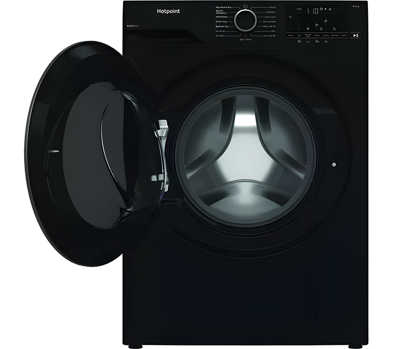Hotpoint HBD 9681B - Black 9KG Washer Dryer - 1400 RPM - A energy
