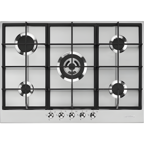 Smeg PX375 - Stainless steel 5 Zone Gas Hob