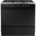 Belling RCA VISION SGL 90DF BLK 444412039 - Black 90cm Dual Fuel Range Cooker - 133L - A Energy