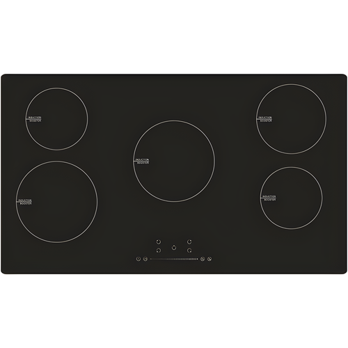 Cata UBIND90F - Black Glass 90cm Induction Hob - 5 Cooking Zones