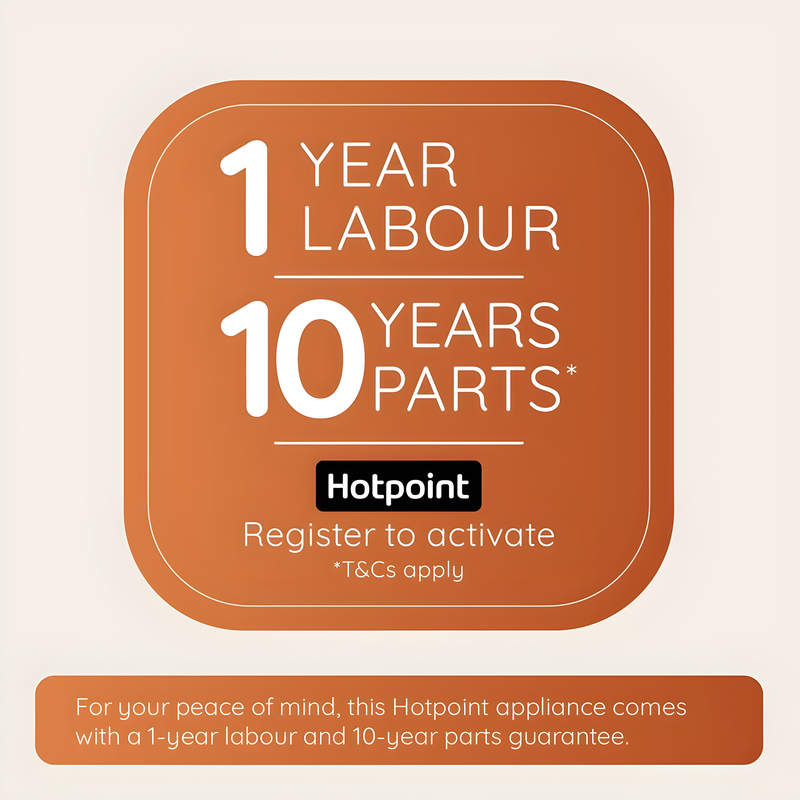 Hotpoint HP2IE10CS80UK - Black 10 Place Setting Slimline Integrated Dishwasher - 47dB - E Rated