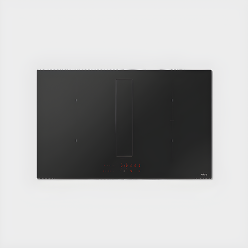 Elica NT-FIT-XL-RAW - Matt Black Vented Induction Hob - 83cm 4 Zones - A Energy
