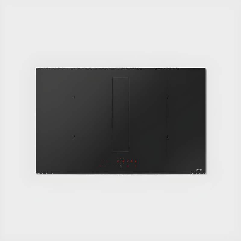Elica NT-FIT-XL-RAW - Matt Black Vented Induction Hob - 83cm 4 Zones - A Energy