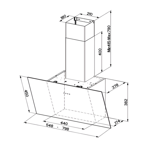 Faber TWEET EG8 - Black Extractor - C energy