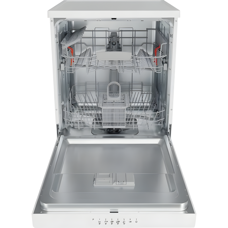 Hotpoint HP2FFC14BN6WUK - White Freestanding Full Size Dishwasher - 14 Place Settings - C Energy
