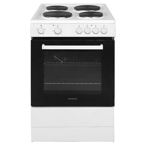 Statesman SE060SPW - White Electric Cooker - 4 Cooking Zones - A Energy