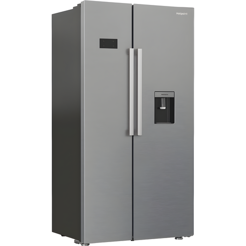 Hotpoint HPG2 6583W XP4UK - Silver American Fridge Freezer - 588L - E Energy Rating