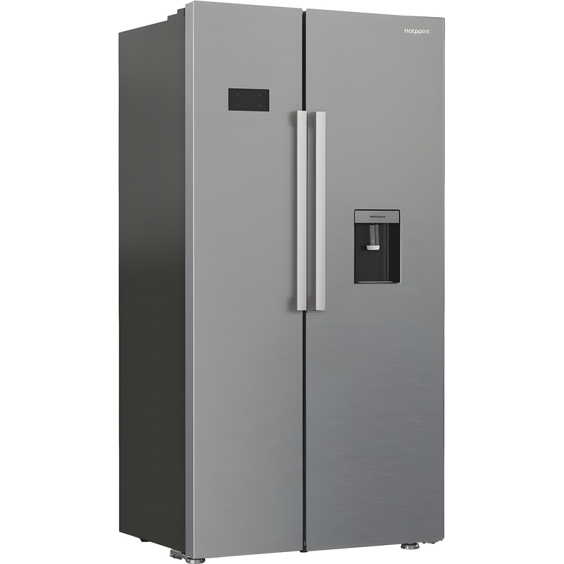Hotpoint HPG2 6583W XP4UK - Silver American Fridge Freezer - 588L - E Energy Rating