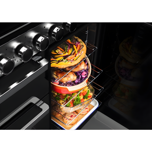 Rangemaster EDDL90EIGBLK/CM1 Edge Deluxe 90cm Induction Black Glass/Chrome