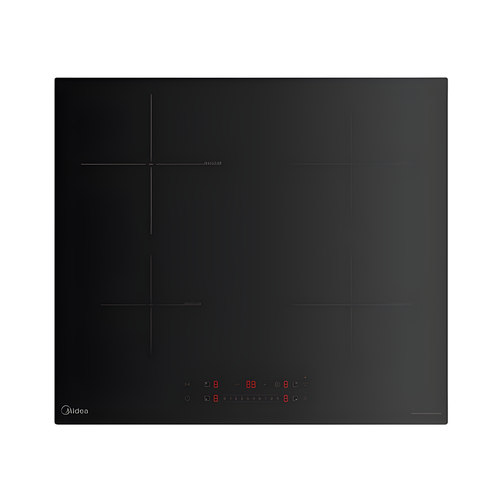 Midea MIH744E325GK - Black 60cm Induction Hob - 4 Zones - Built-In