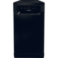 Hotpoint HP2FD10CS90BUK - Black Freestanding Slimline Dishwasher - 10 Place Settings - D Energy