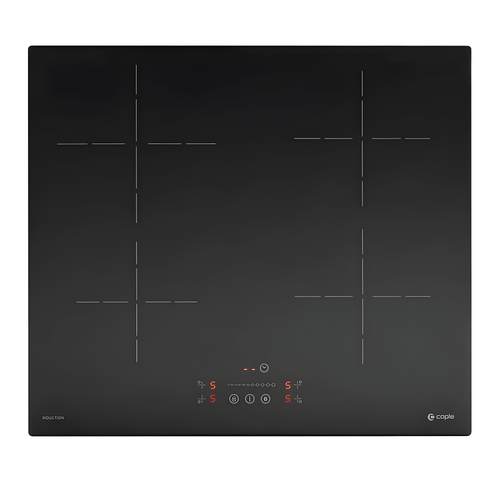 Caple C848i - Black 59cm Induction Hob - Slider Touch Control - 4 Zones