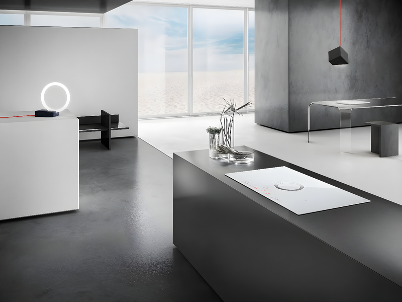 Elica NT-SWH-EVO-WH - White 80cm Venting Hob - 4 Zone Induction - A+ Rated