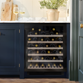 Caple WI6143BG - Black Built-in Wine Cooler - 52 Bottles - G Energy Rating