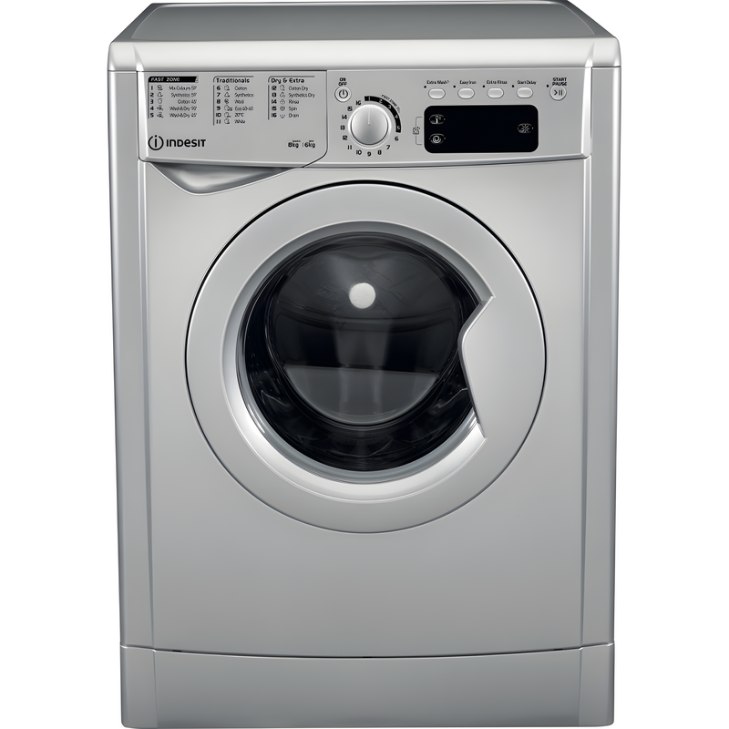 Indesit EWDE 861483 S UK - Silver 8KG/6KG Washer Dryer - 1400 RPM - D/C energy