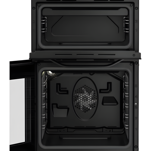 Hotpoint HTE5VCB - Black 50cm Electric Cooker - Ceramic Hob - A Energy