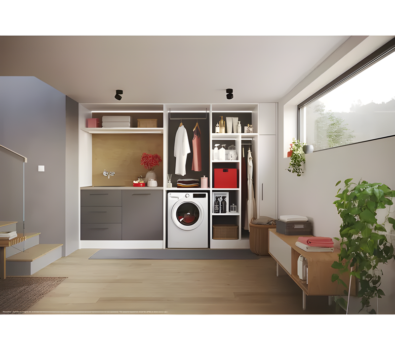 HOOVER H3WPS696TAM6-80 - White 9KG Washing Machine - 1600 RPM - A energy