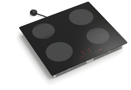 Cata UBECOIND60 - Black 4 Zone Induction Hob - 60cm Plug & Go