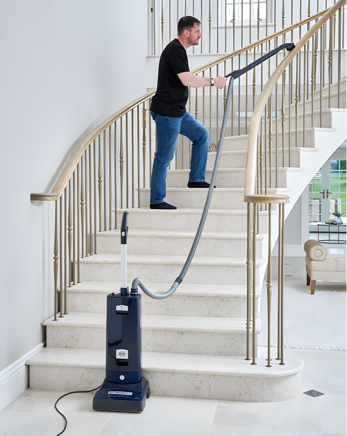 SEBO X7 EXTRA - Navy Blue/Silver Vacuum Cleaner - 5.3L Capacity