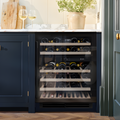 Caple Wi6136BG - Black Glass Wine Cooler - Dual Zone - G Energy