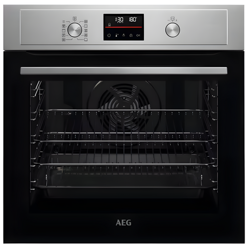 AEG BPX53506EM - Stainless steel Built in Electric Single Oven - Pyrolytic cleaning - A+ energy