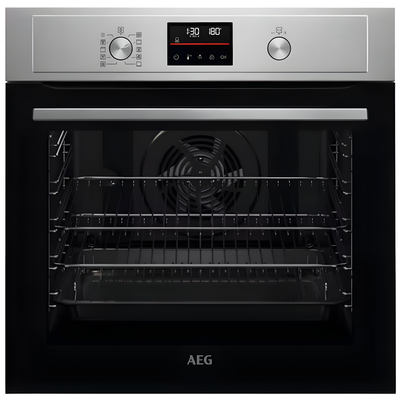 AEG BPX53506EM - Stainless steel Built in Electric Single Oven - Pyrolytic cleaning - A+ energy
