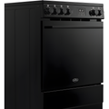 Belling BEL FSA VISION SGL 60Ei BLK 444412053 - Black Induction Electric Cooker - 68L Single Oven - A Energy Rating
