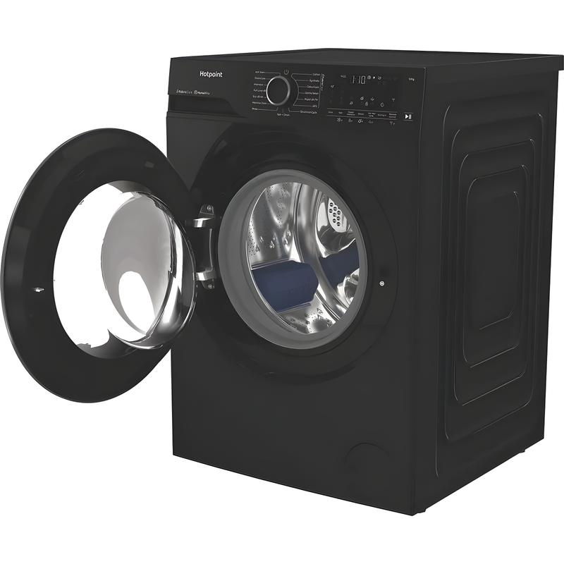 Hotpoint HB123WBCAREUK - Black 12KG Washing Machine - 1400 RPM - A energy