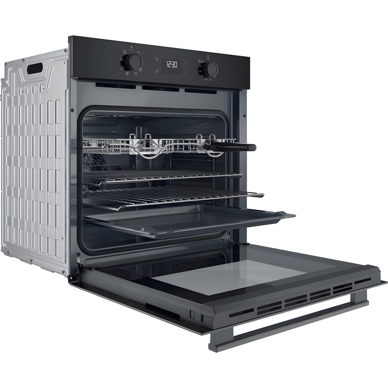 Hotpoint HO 455HZ B UK - Black Built-In Single Oven - 71L Multifunction - A Energy