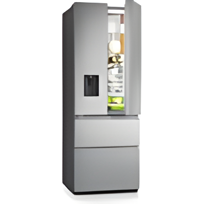 Hisense RF632N4WIE - Stainless Steel American Fridge Freezer - 485L Capacity - E Energy Rating