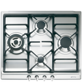 SmegSR60GHS - Stainless Steel Gas Hob - 4 Cooking Zones