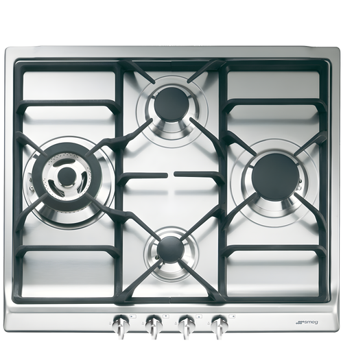 SmegSR60GHS - Stainless Steel Gas Hob - 4 Cooking Zones