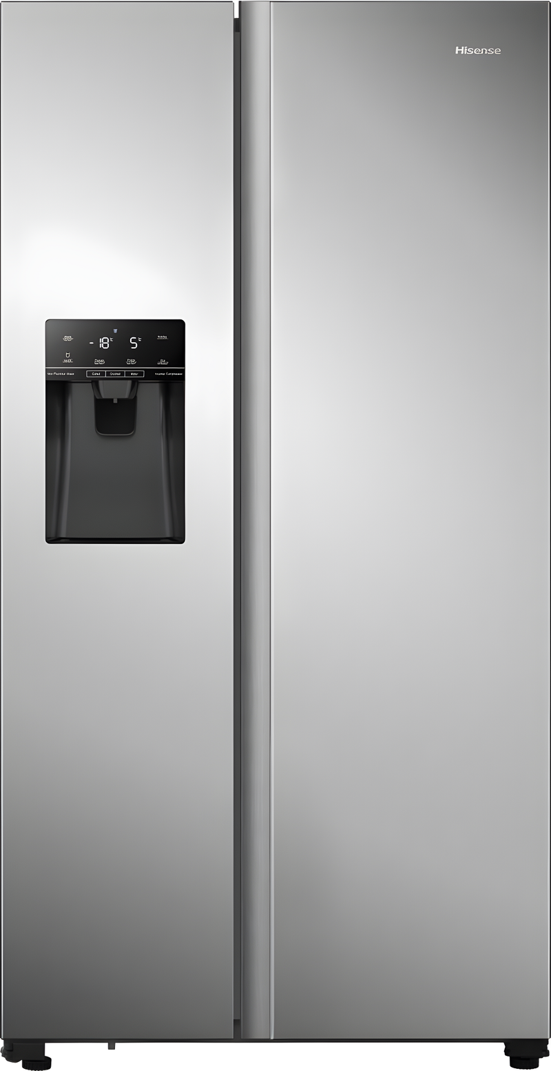 Hisense RS694N4TZE - Grey American Fridge Freezer - 562L - E Rating