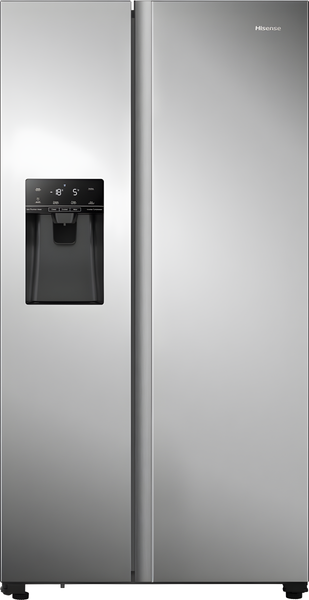Hisense RS694N4TZE - Grey American Fridge Freezer - 562L - E