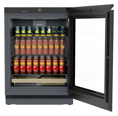 Liebherr UBCgb 3731 plus - GlassBlack Beverage Fridge - Under Counter - B Energy Rating