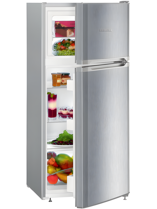 Liebherr CTELE2131 - Silver Freestanding 80/20 Fridge Freezer - E energy