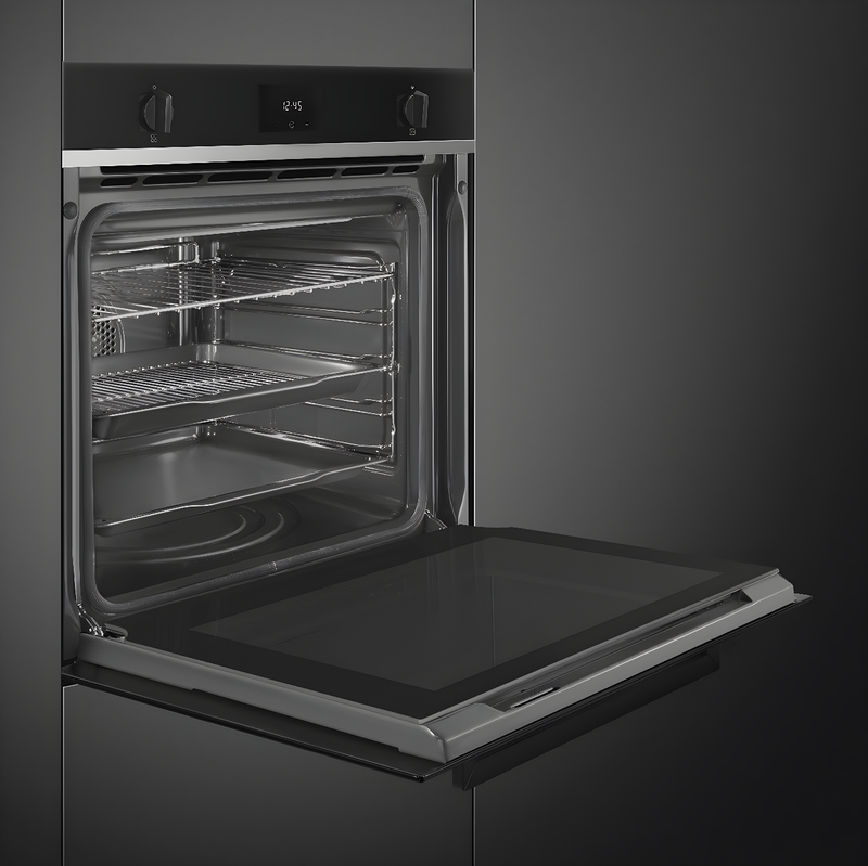 Smeg SFP6401TB - Black Single Oven - 70 Litres - A+ energy