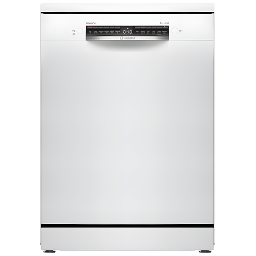 Bosch SMS4EMW06G - White Freestanding Dishwasher - B energy