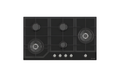 Teknix BITK290GH5B - Black Glass 90cm Gas Hob - 5 Burner