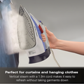 Hamilton Beach HB608WB - Blue Steam Iron - 3000W Ceramic Soleplate