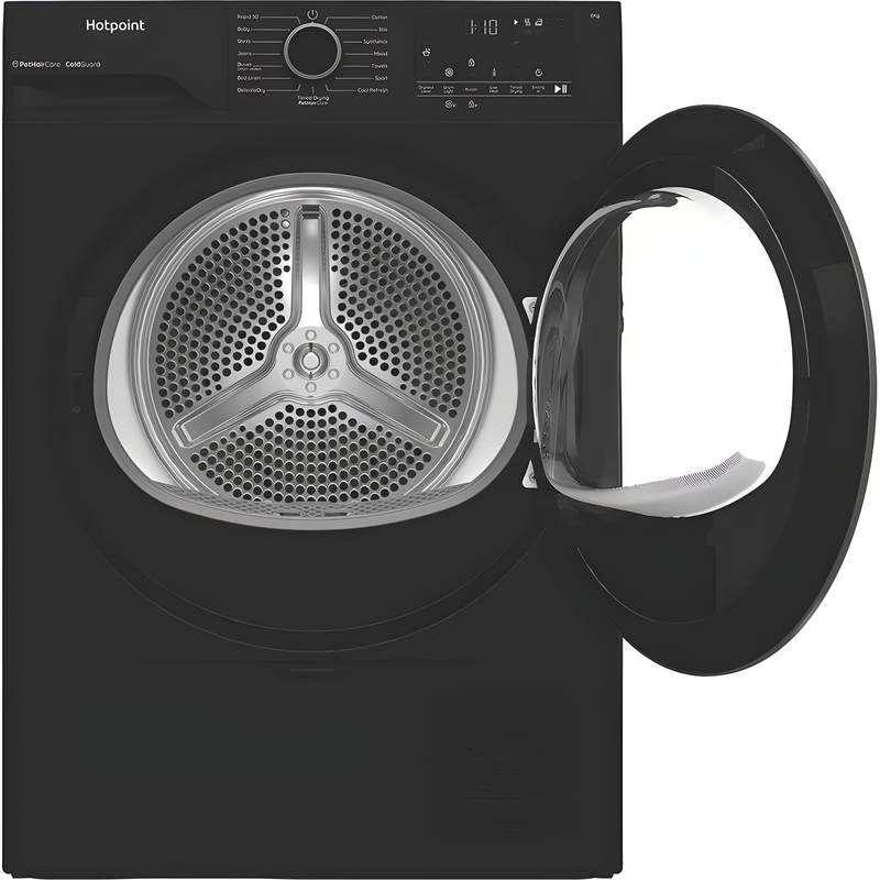 Hotpoint C HSD 84M BB UK - Black Washer Dryers - 8KG Capacity - C Energy