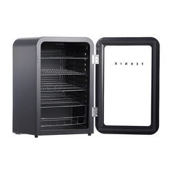 Teknix UC255LRGB - Black Under Counter Glass Door Fridge - 115L Capacity - F Energy