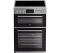 BEKO FDC6731S - Silver 60cm Freestanding Electric Ceramic Cooker - 69L Main Oven - A Energy